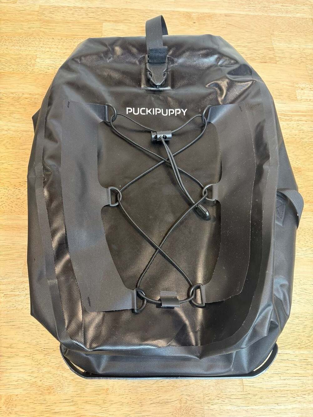 Puckipuppy Waterproof Rear Rack Bike Pannier Bag in Black